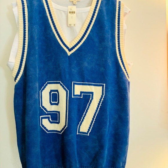 Pilcro Sporty Sleeveless Twofer Sweater - Picture 5 of 5